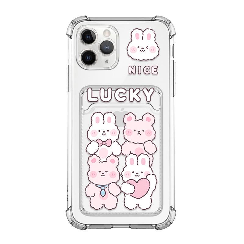 

Zhitai iPhone 15 Pro Card Case - Apple 16, iPhone 14/13/X, Cartoon Rabbit Design iPhone XS Max