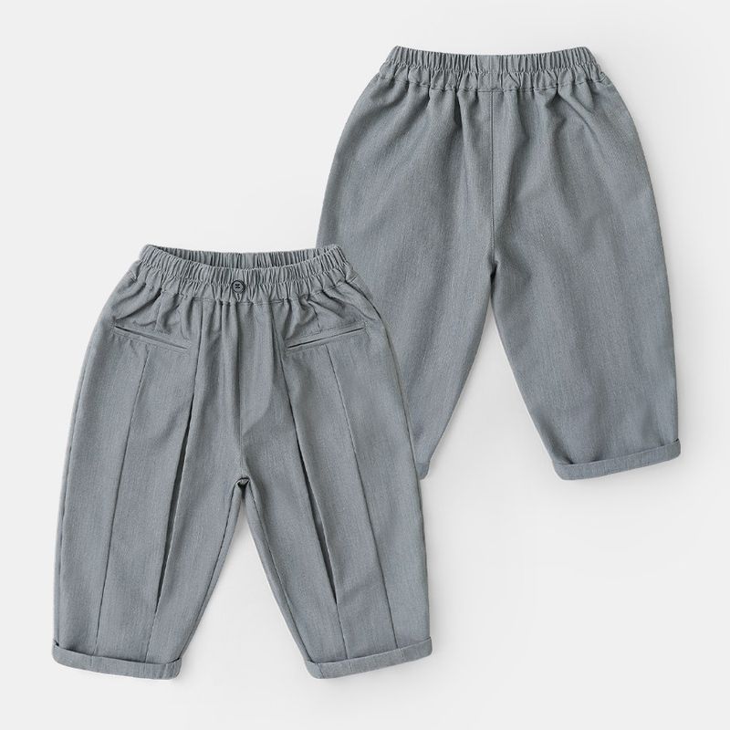 [Spring 2025 New Collection] Boys  Long Pants Spring Children s Clothing Spring Outfit Children s Casual Long Pants Spring Style Baby U156 Floral Gray 140