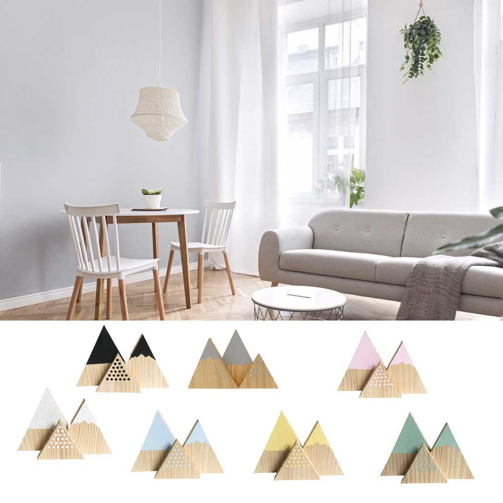 Skandinávský jednoduchý styl Ozdoba ve tvaru trojúhelníku Dekorace do dětského pokoje Módní ozdoby Módní domácí dekorace Dárek