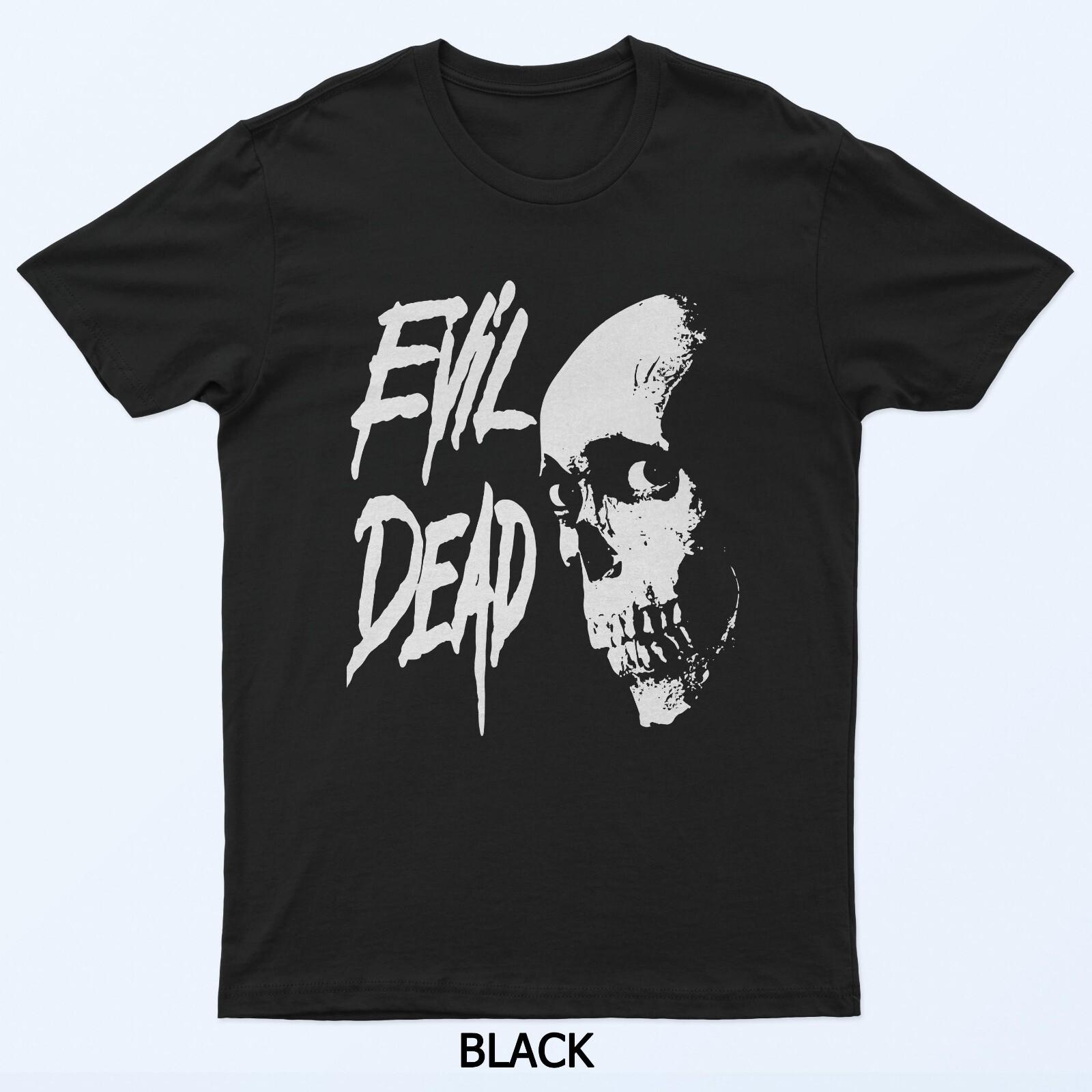 

Evil Dead Horror Movie Skull Logo Classic Film Fan T-Shirt 4XL