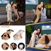 Large Size Dog Plush Throw Pillow Soft Stuffed Doll Cushion Xmas Gift