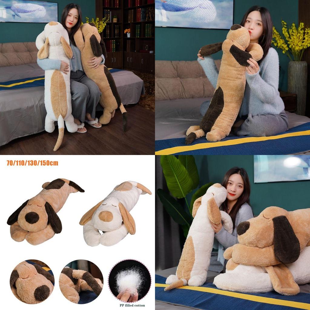 Large Size Dog Plush Throw Pillow Soft Stuffed Doll Cushion Xmas Gift