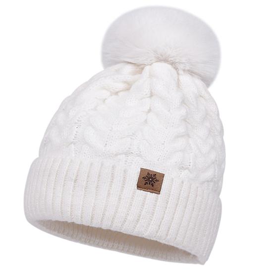 3Pcs/Set Women Winter Hat Scarf Gloves Set Twist Texture Plush Ball Decor Brimless Hat Scarf Touchscreen Glove Set