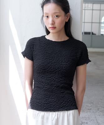 Soiree Wrinkle T-Shirt - Black
