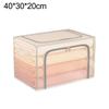 For Clothes Storage Bin Foldable with Metal Frame and Transparent Lid for Space Saving Bedroom Closet For Clothes Storage