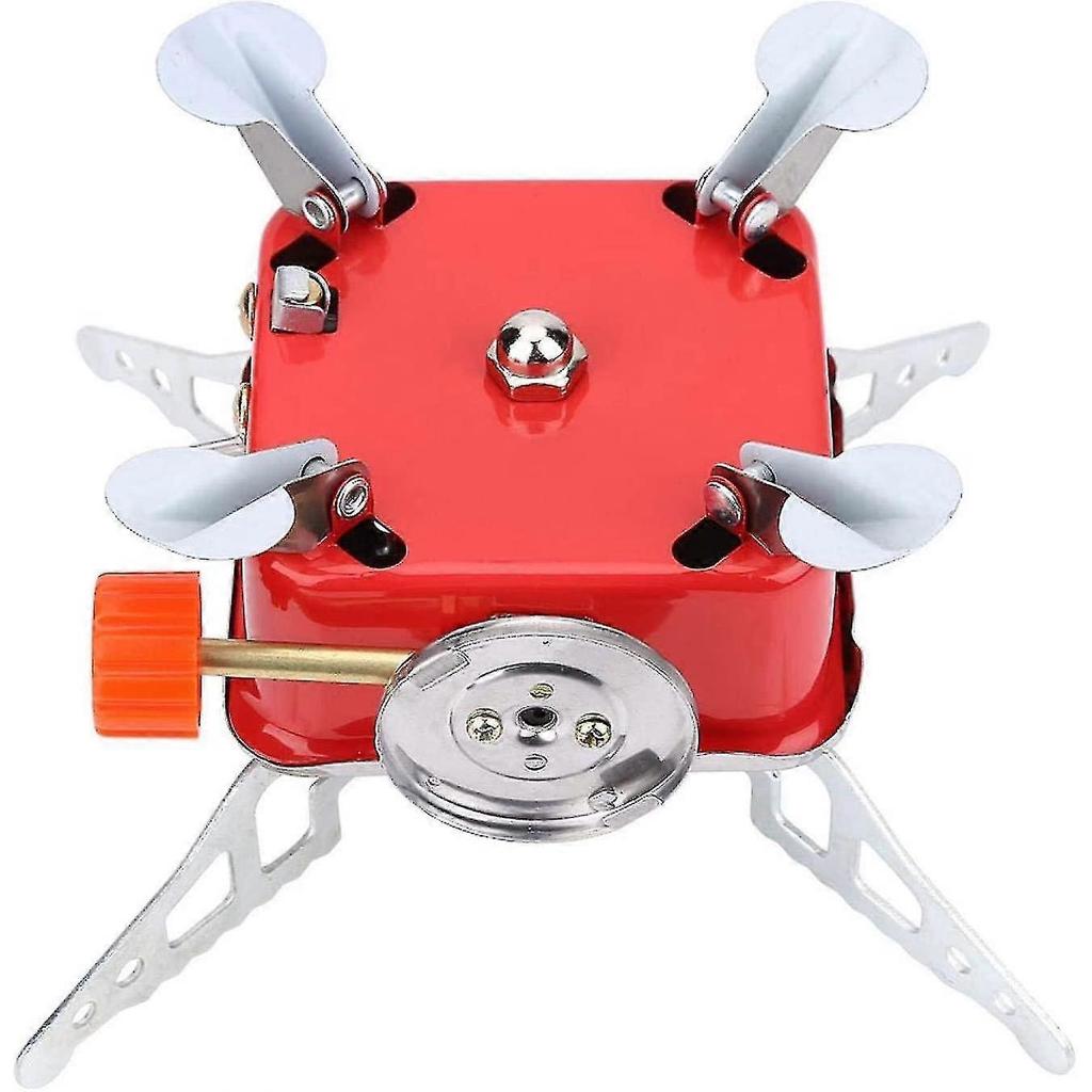 Camping Gas Stove - Mini Portable Outdoor Folding Metal Oven, Oven Adapter And Carrying Case