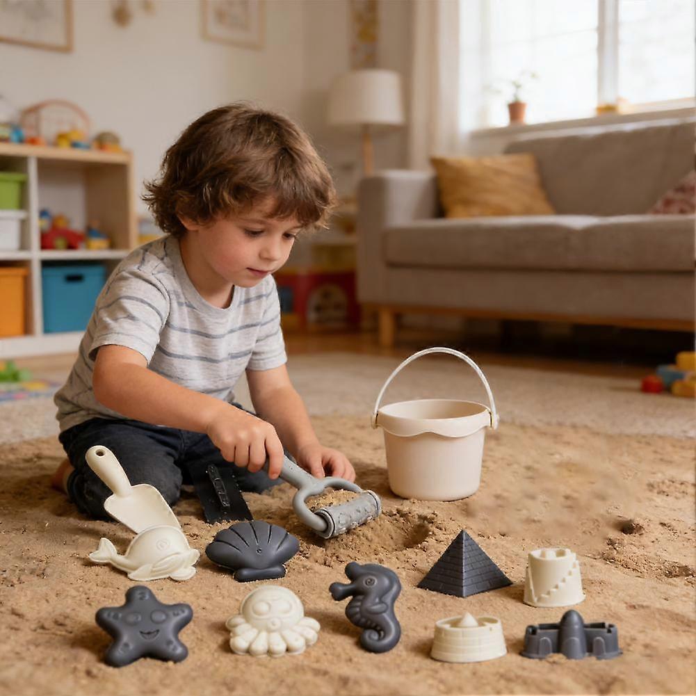 17-19PCS Kids Beach Sand Toy Set Outdoor Play with Bucket Shovel Rake for Toddlers