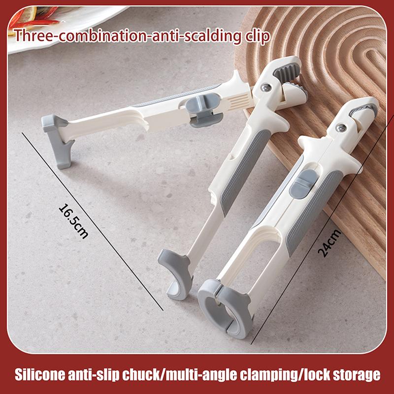 2 In 1 New Anti Scald Bowl & Plate Dish Pot Holder Clip Holder Silicon Clamp Anti-hot Clip Lifter Kitchen Oven Accessories Tools