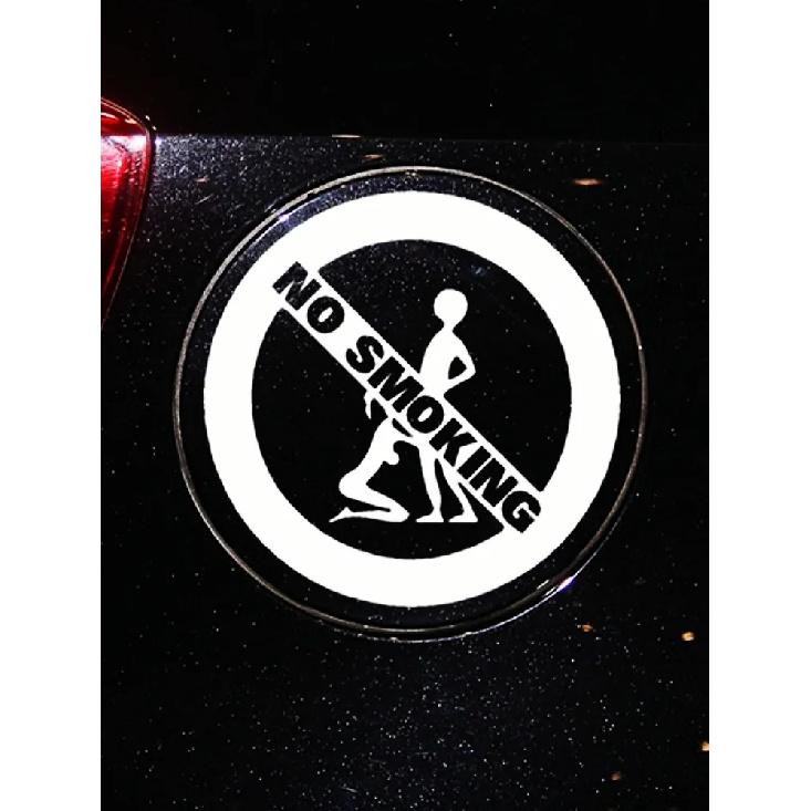 Car Stickers No Smoking Funny Reflective Decoration For Corolla Fuel Tank Cap Auto Windshield Trunk Bumper Motorcycles