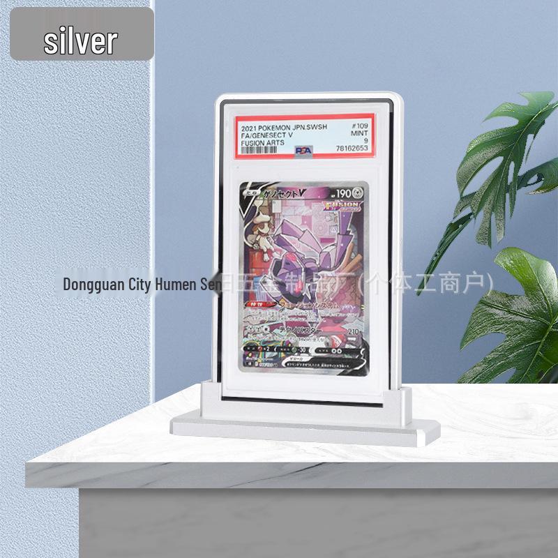 Aluminum Alloy Base for PSA/BGS Graded Card Sleeves - Compatible with CCIC Game, Star, and Pokémon Cards