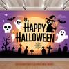 Party Backdrop Halloween Flat Multi Layered Celebrations Photo Booth Decor Front Door Decor