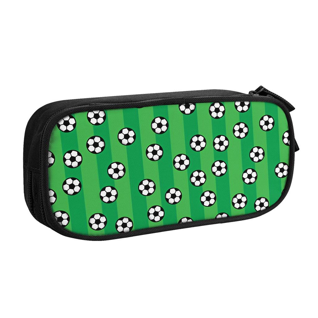 Sports Footbally Seamless Pattern Cute Pencil Case Girl Boy Large Capacity Soccerly Pencil Box School Supplies