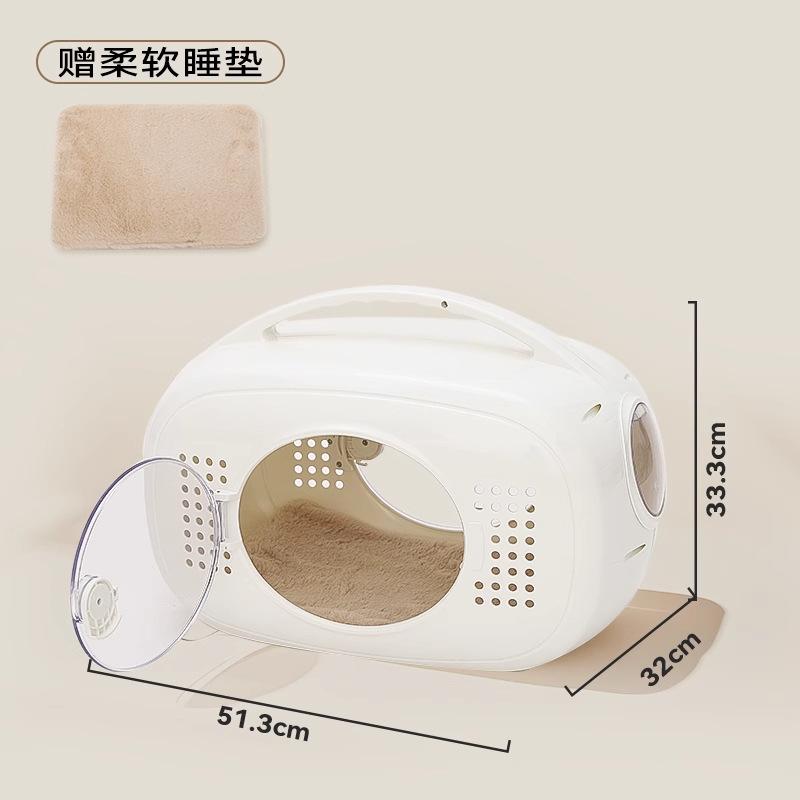 

Breathable Anti-Stress Cat Carrier Backpack Portable Pet Space Capsule Airline Approved for Cats Small Dogs