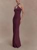 Women's Sexy Halter Slim Fit Bodycon Fishtail Long Dress - New Style for Europe & America