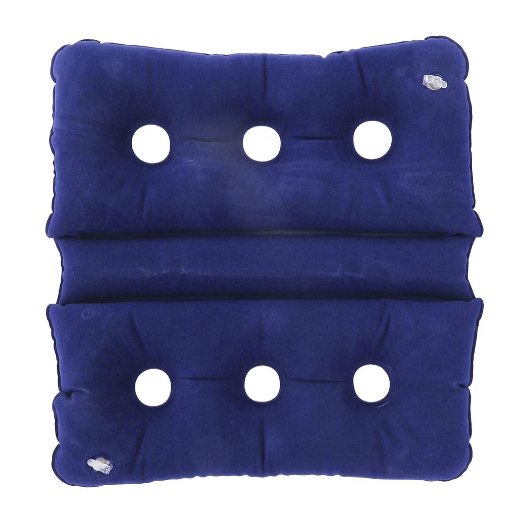 Inflatable Wheelchair Cushion Foldable Breathable Pressure Sore Cushion with 6 Ventilation Holes for Office Chair