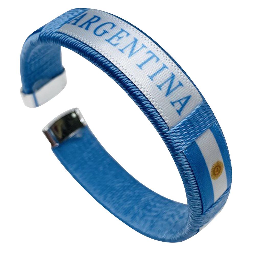 Länderflaggen Armband Durchmesser 65mm Nationalflaggen Armreif Länderflaggen Armband Souvenir für Fußballspiel Anfeuern