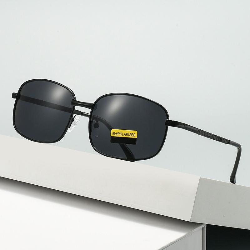 Square-Frame High-Definition Polarized Sunglasses for Men Outdoor Travel UV-Protective Eyewear Classic Driving Shades UV400