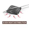 CELLO Non Stick Aluminium Sandwich Toaster For Gas Stove Use With Flame Proof Body And Heat Resistant Handle In Elegant Black Finish