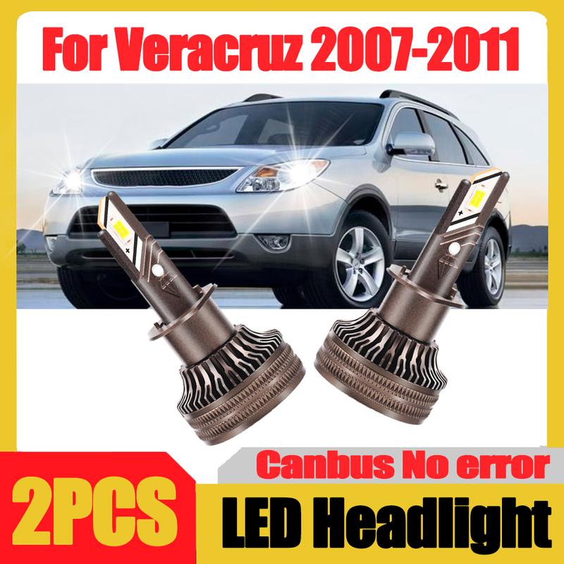 

2PCS 180W High Power H7 LED Headlight Bulbs Canbus 30000LM Super Bright Auto HeadLamps 12V For Veracruz 2007 2008 2009 2010 2011 H7