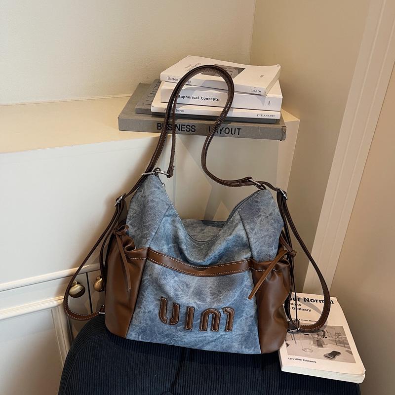 Damen Retro Minimalistisch Großvolumige Tragetasche - High-End Outdoor Lässige Schulterhandtasche