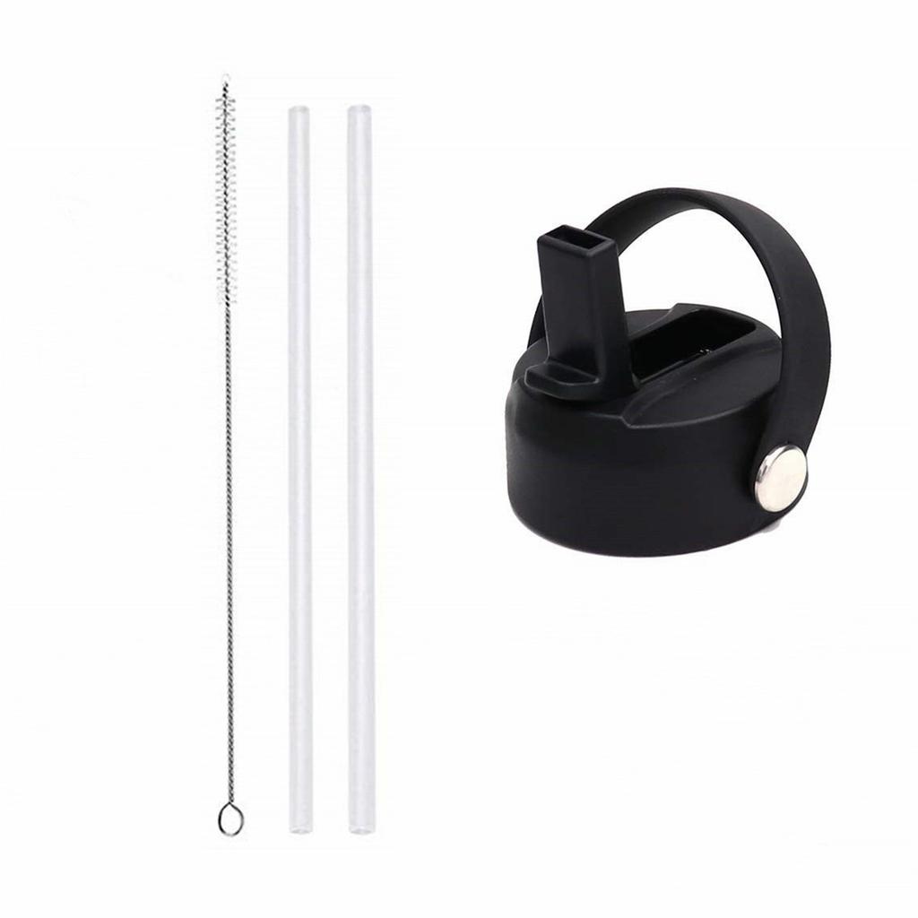 Wiwilys Straw Lid Replacement For 12 16 18 20 32 40 64 Ounce Wide Mouth Sports Water Bottle