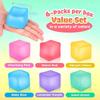 Squishy Stress Relief Cube With Gel Beads, Pocket Fidget Toy For Focus & Relaxation - Anti-Anxiety Sensory Tool For Office