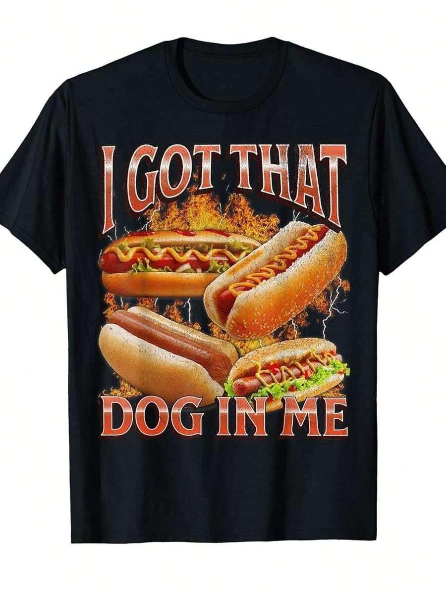 

Have That Funny Hot Dog Memebootleg T-Shirt With The Dog Inside Me, Soft For Men And Women, T-Shirt S разноцветный