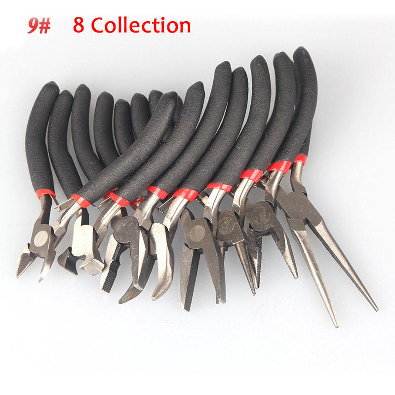 1/8pcs Jewellery DIY Making Beading Mini Pliers Tools Kit Set Round Flat Long Nose