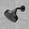Round Showerheads 4 Inch Rainfall Shower Head Sprayer Bathroom Fixture Faucet Replacement Part Rain Shower Black Finish