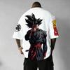 Dragon Ball Japanese Anime Printed Mens TShirt Majin Buu Boys Children Harajuku Short Sleeve Kids Goku Tshirt Summer Clothing