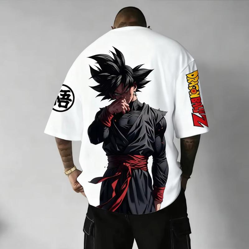 Dragon Ball Japanese Anime Printed Mens TShirt Majin Buu Boys Children Harajuku Short Sleeve Kids Goku Tshirt Summer Clothing