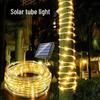 LED Solar Tube String Lights, Waterproof Copper Wire Outdoor Fairy Lights for Christmas and Courtyard Decor.