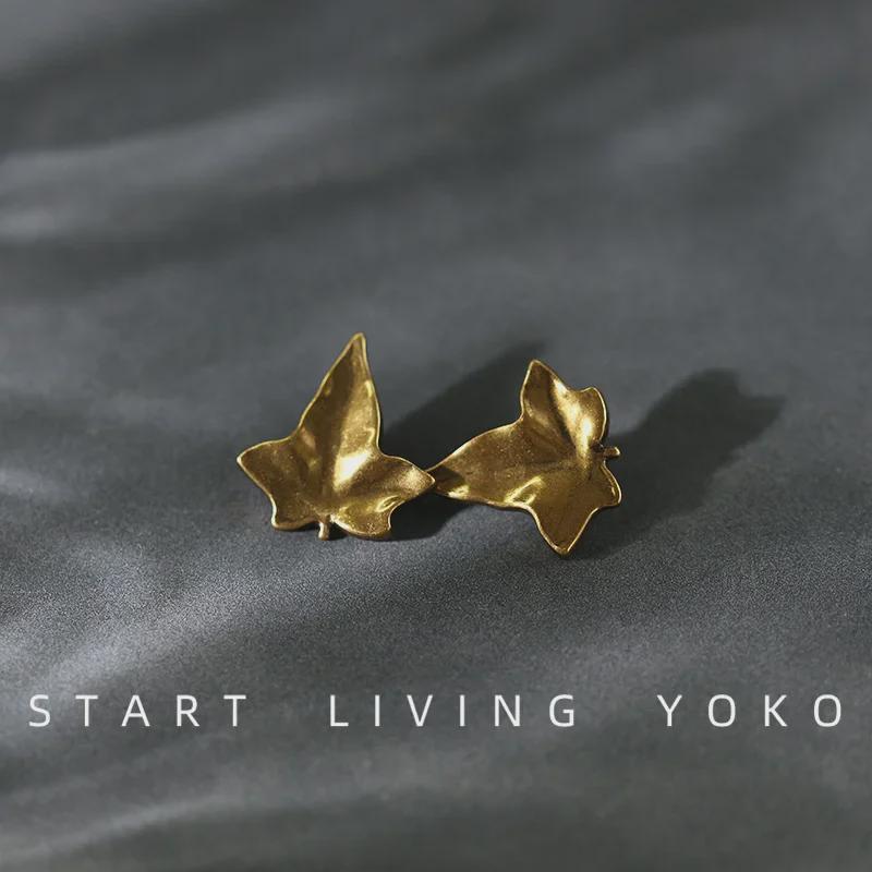 Metall Bronze Herz Blatt Dekorative Hochbeinige Knöpfe für Pullover oder Hemd