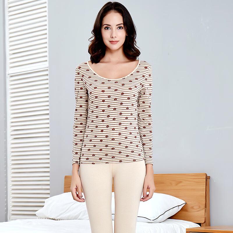 Hengyuanxiang Women's High-Elastic Cotton Thermal Underwear Set TC-2130
