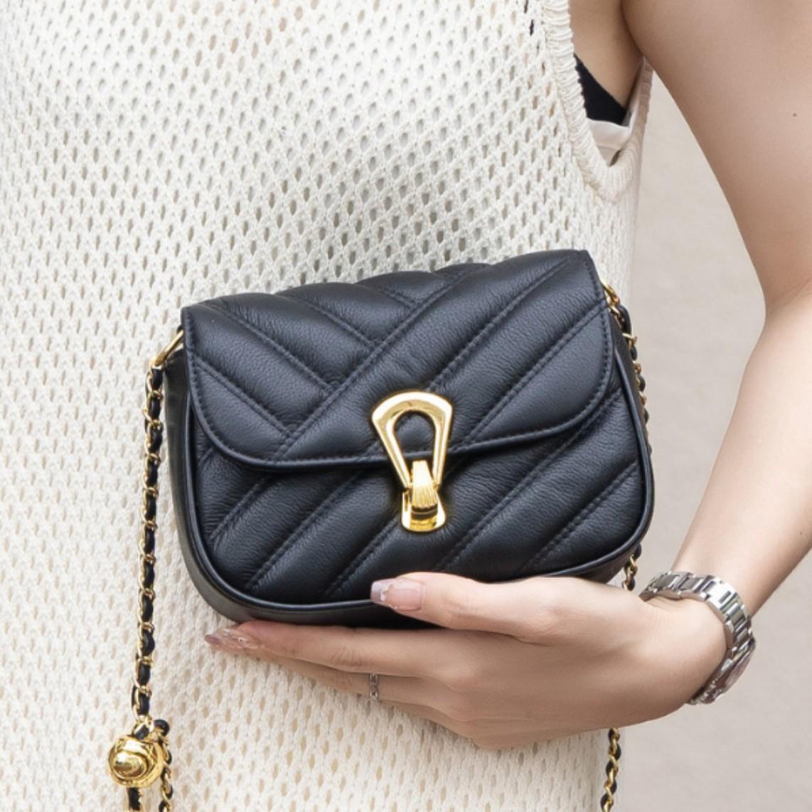 Wucifang Bags Women's Black Small Square Bag Crossbody Fashion Versatile Shoulder Practical Bag