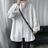 Männer Koreanische Mode Langarm Shirts Herren Harajuku Übergroßen Hemd Männlich Button Up Shirts Blusen