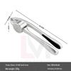 Multifunctional Zinc Alloy Garlic Press & Mortar for Home Use