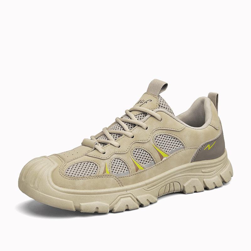 

Spring Fashion Outdoor Sports Shoes Men s Personalized Casual Low Top Lace Up Hiking Shoes 44 хакі