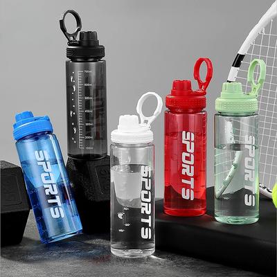 700ml Sport Water Bottle Free Portable Leak-proof Plastic Drinkware Tour Gym Outdoor Travel Sports Transparent Water Cup