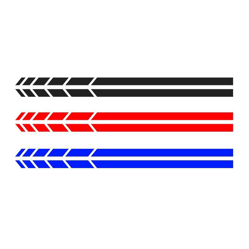 European & American SUV Arrow Stripe Rearview Mirror Reflective Cartoon Car Sticker