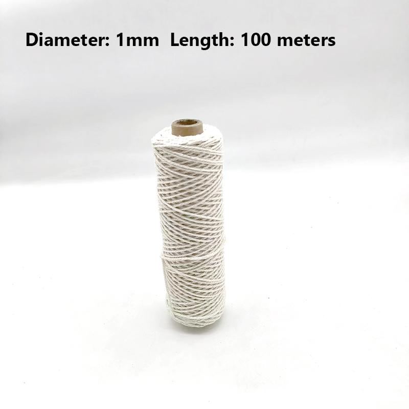 100 метров/рулон шнура для макраме 1 мм 2 мм из натурального хлопка, витая веревка для макраме, DIY ремесленные настенные гобелены, свадебная вечеринка, домашний декор