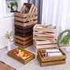 Rectangular Bamboo Bread and Pastry Display Crate