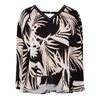 Biba Womens/Ladies Leaf Print V Neck Relaxed Fit Blouse