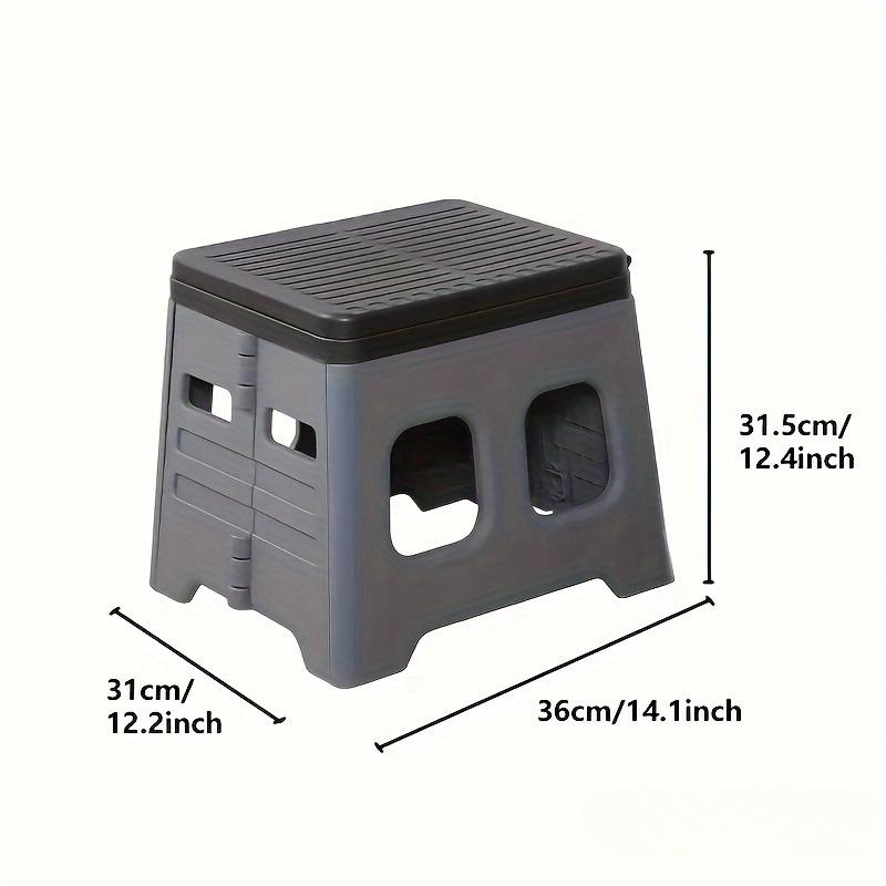 Portable Folding Toilet for Camping, Travel & Emergency Use - Odor-Resistant, Durable PP Material, Compact Design with Lid