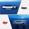 Black Exterior Door Handle Bowl Cover Trim Bezels Decor For Dodge Ram 1500 2018+
