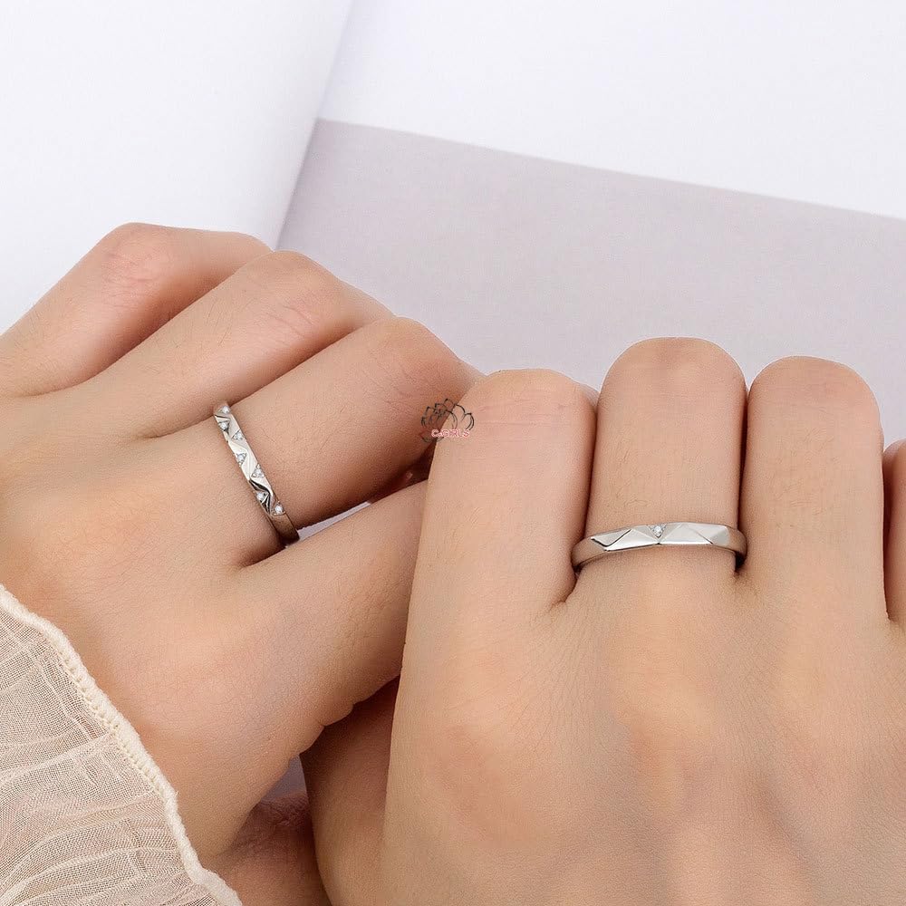 Pearl Cute starry sky 5A class wedding ring with plenty of size can be adjusted birthday pair cz diamond anniversary Venetian slide all items gift
