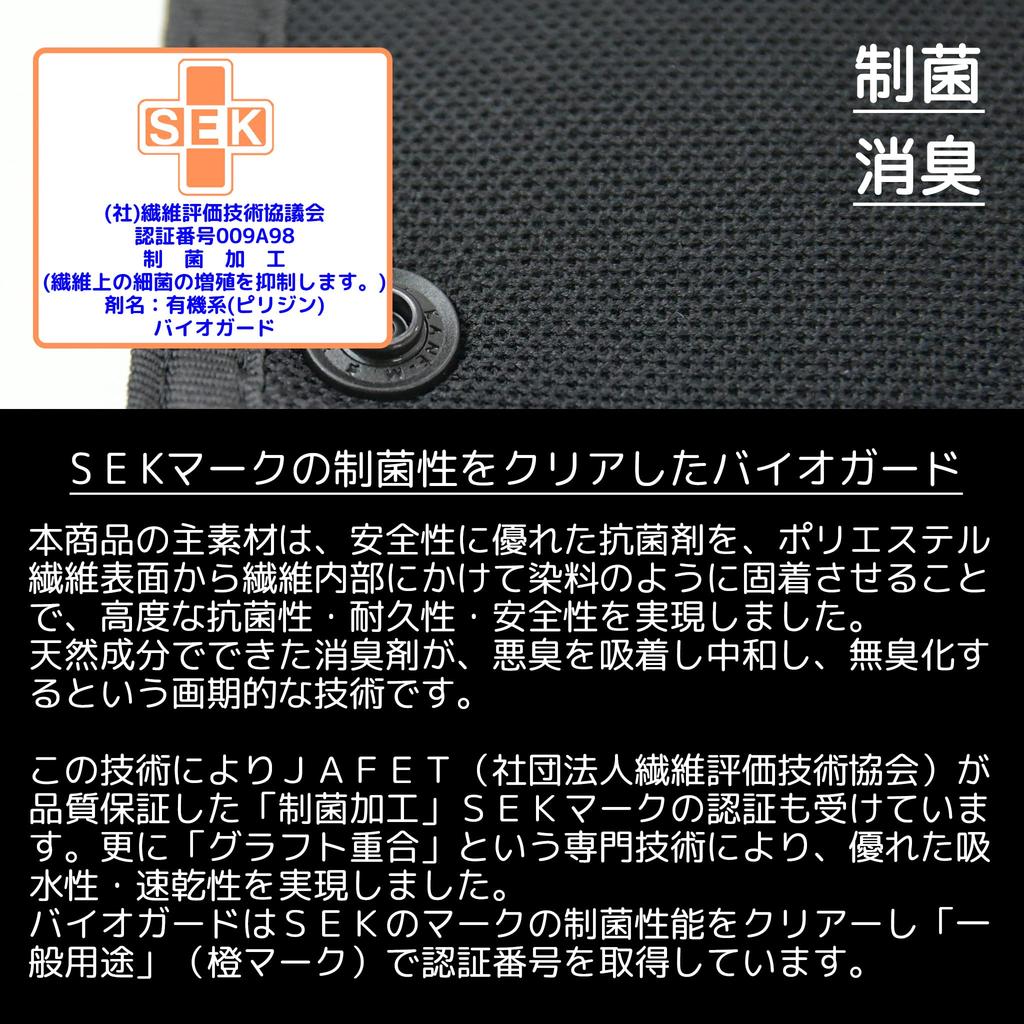 SEK Mark Certified, Washable Antibacterial Handle Cover, Steering Wheel Cover, Made in Japan (TU0018) (Black)