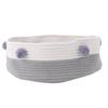 Cat Scratcher Bed Basket Cotton Rope Hand Knitting Stylish Look Cat Sleeping Bed Scratching Mat for Home Indoor