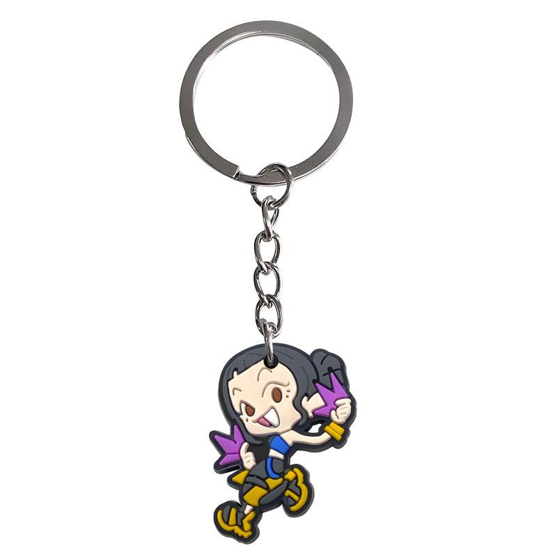 Demon Hunter Squad Keychain: Trendy Anime-Inspired Bag Pendant, Exquisite PVC Accessory