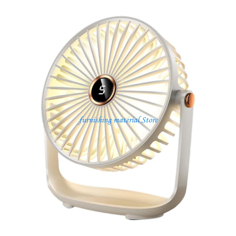 Y5GD 5 Adjustable Speeds Energy Efficient Cooling Fan with Night Light